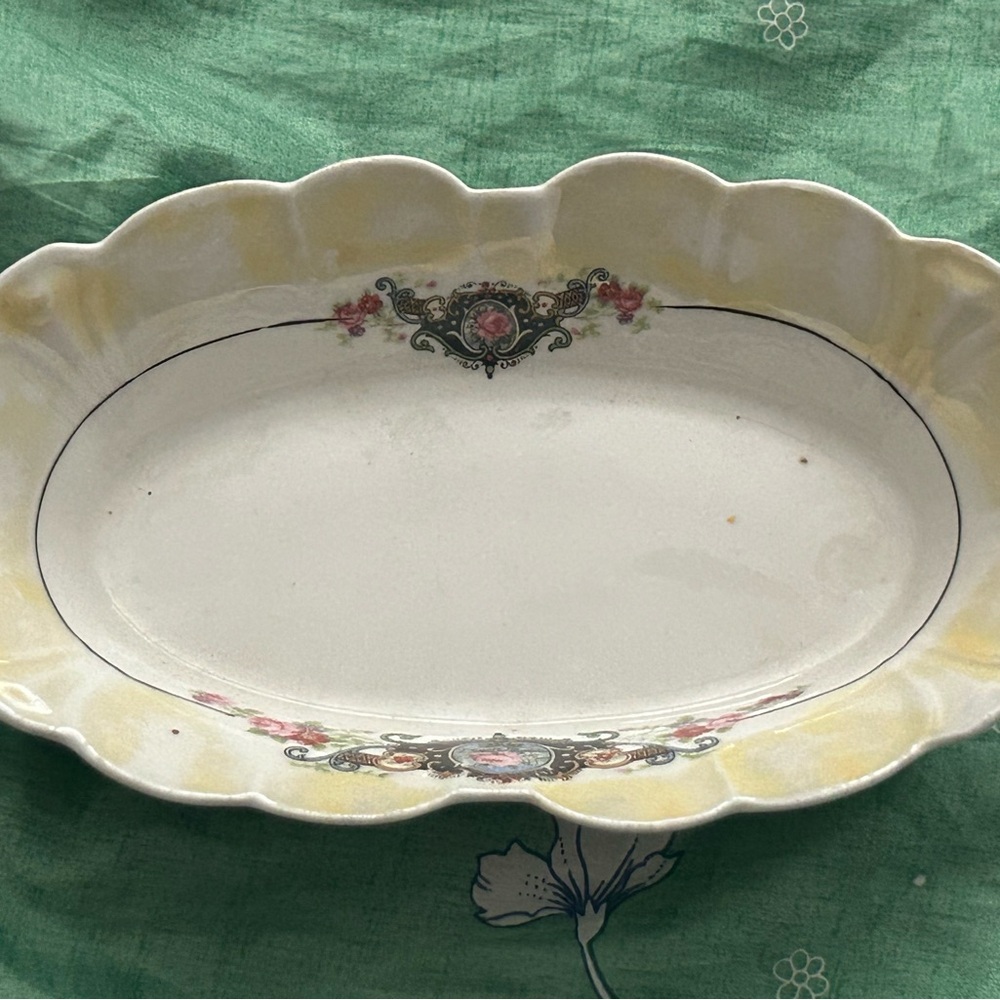 Celebrate Germany vintage china oblong dish